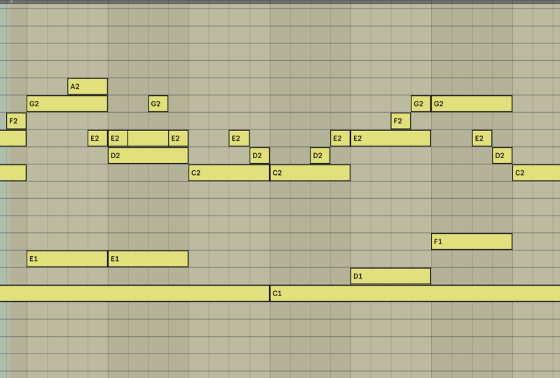 My first melody