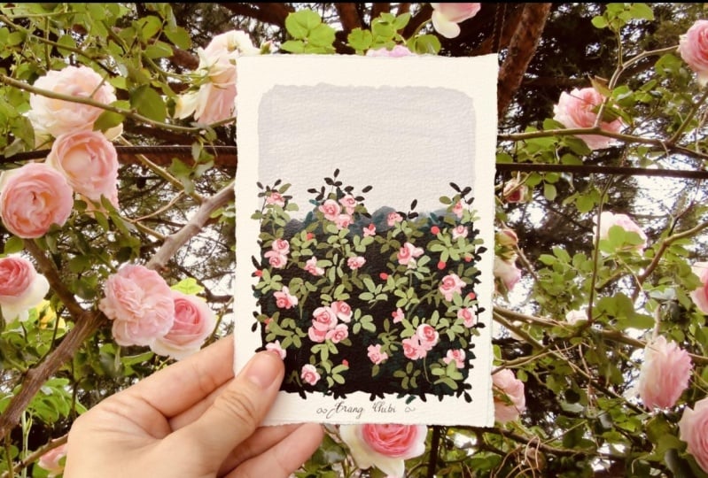My Rose Gouache Paintings