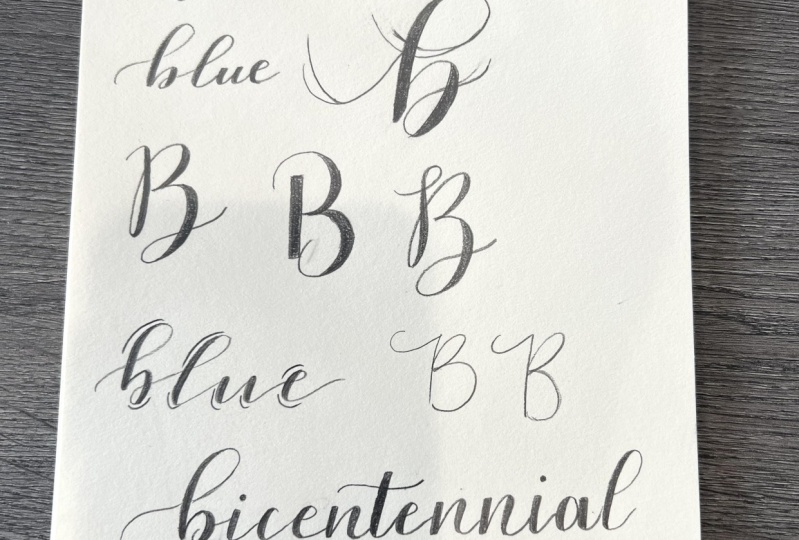 Faux Calligraphy Words :)
