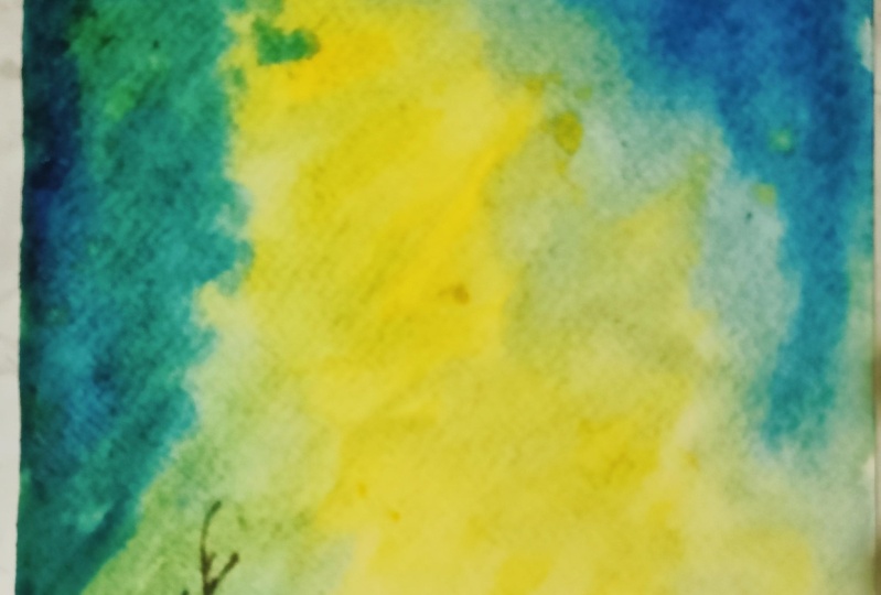 Trying a galaxy background (without stars though)