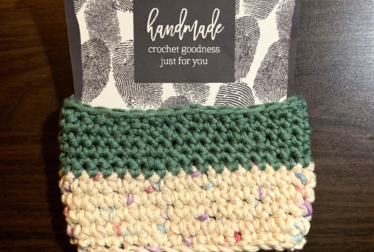 My First Cup Cozy Holder - student project