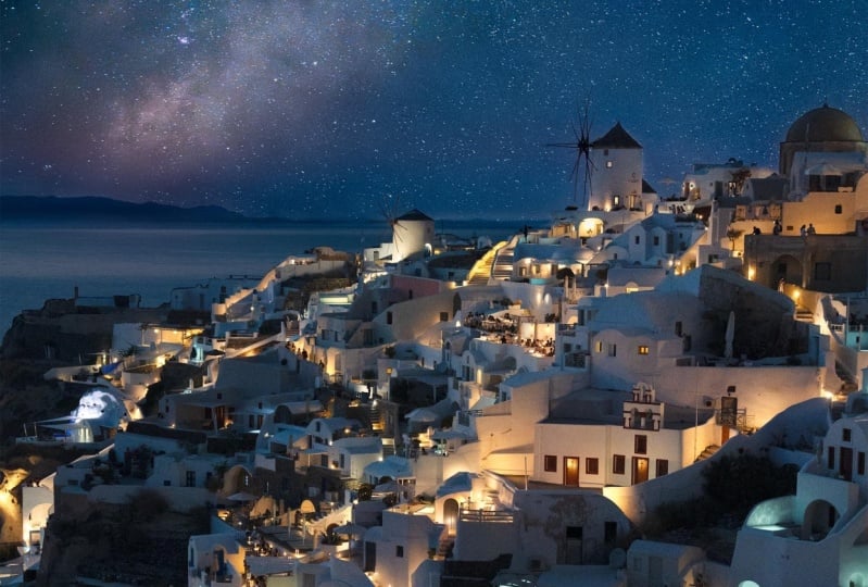 Milky Way in Santorini