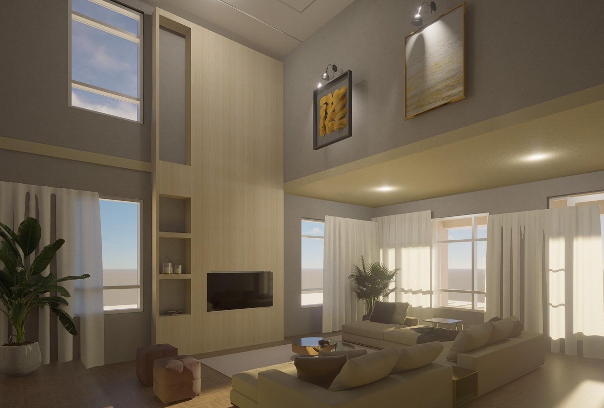 Interior residential project - student project