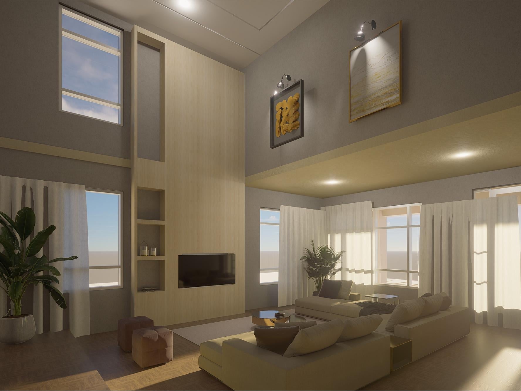 Interior residential project - student project