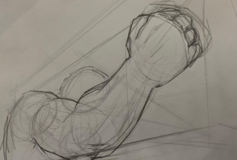 Arm Foreshortening Pose
