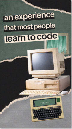 an experience that most people learn to code using this project - student project
