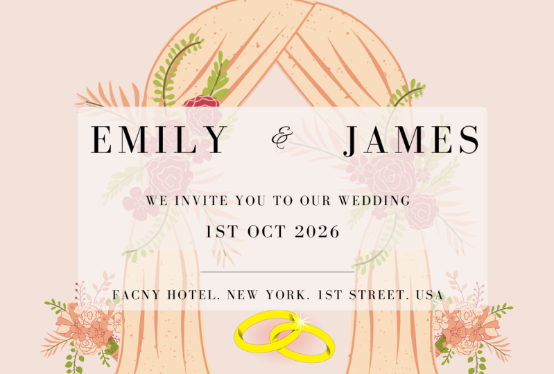 wedding invitation
