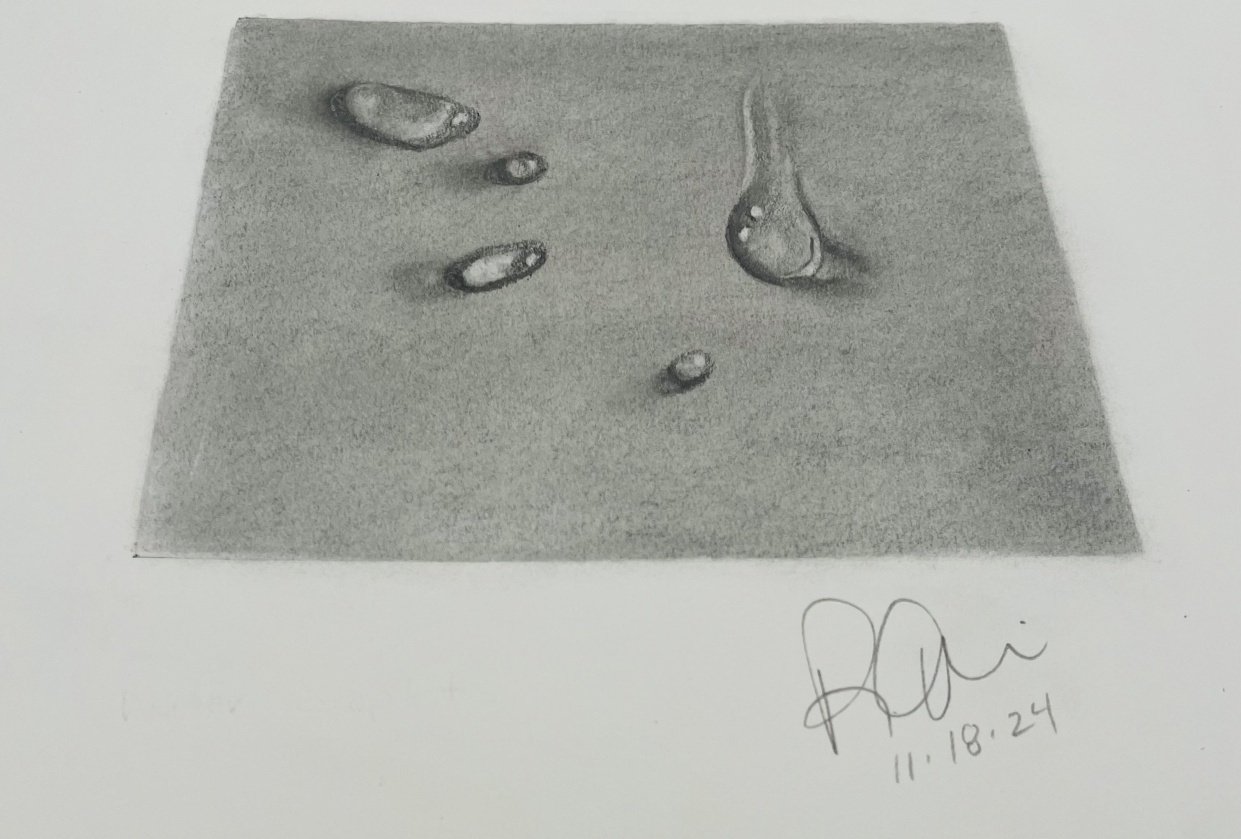 Water droplets - student project