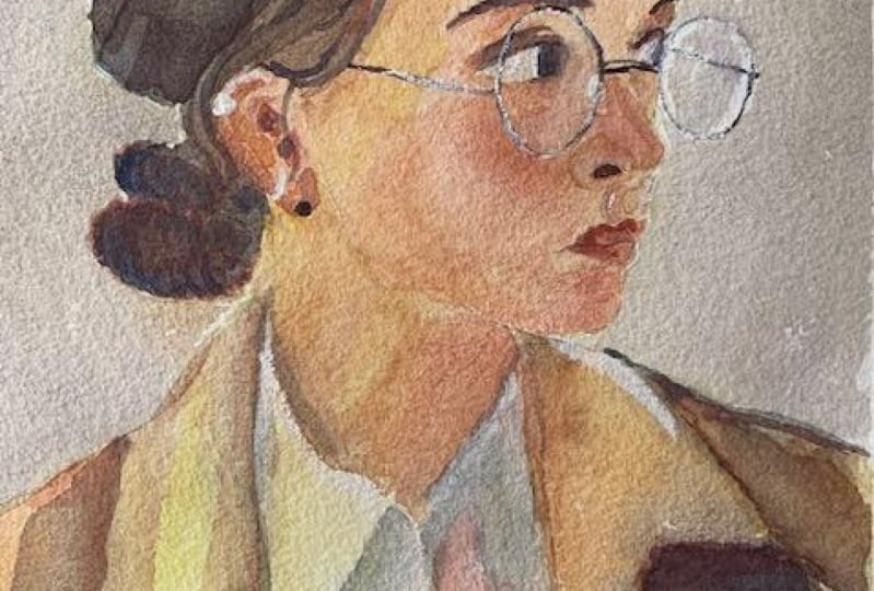 Watercolour portrait, first try
