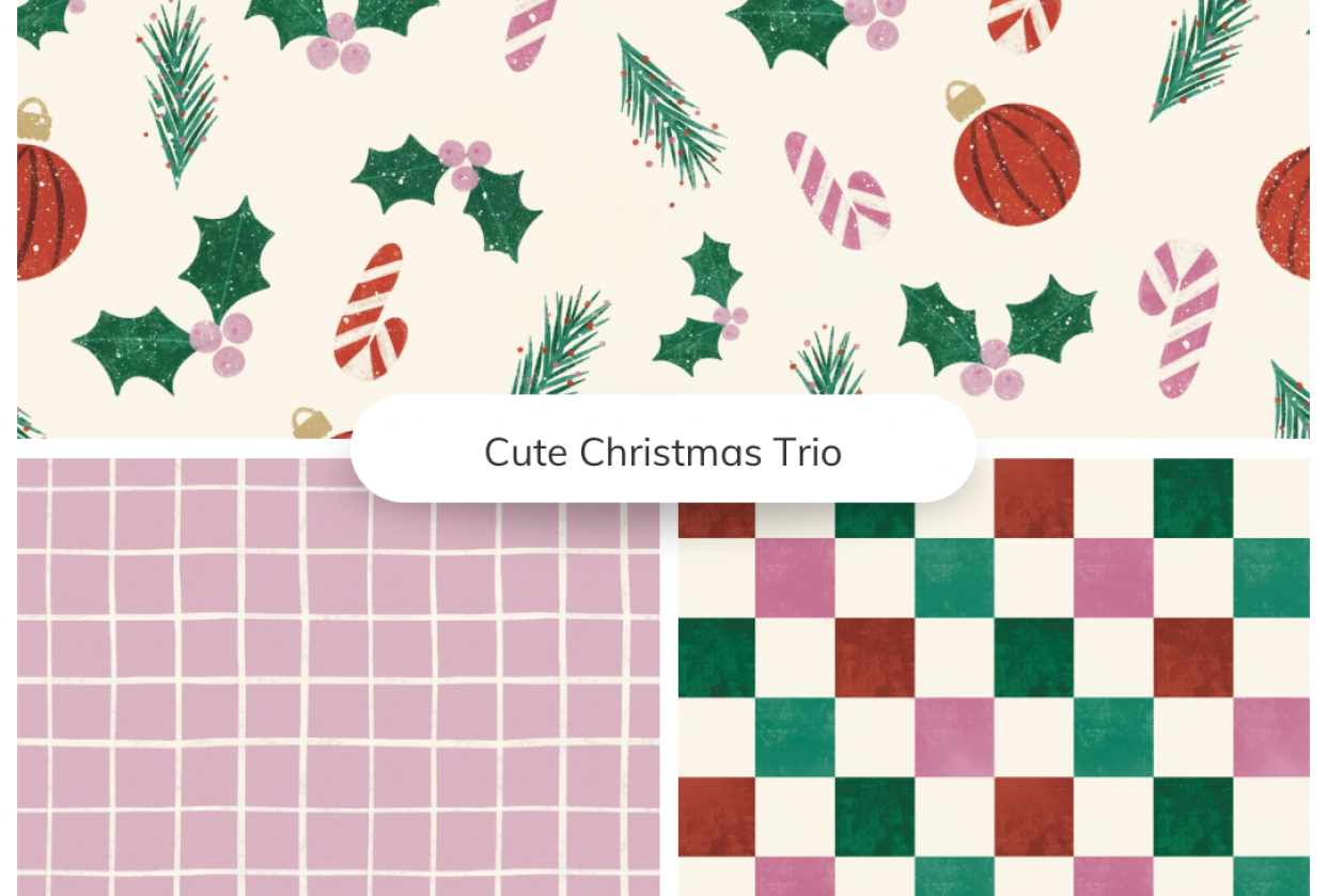 Cute Xmas Trio - student project