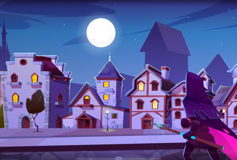 Parallax effect  with vector asset
