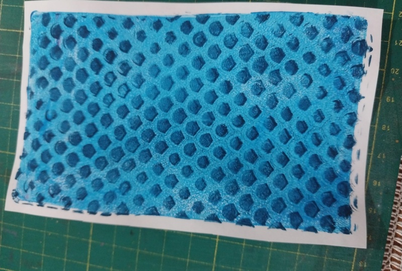 Gelli printing with stencils