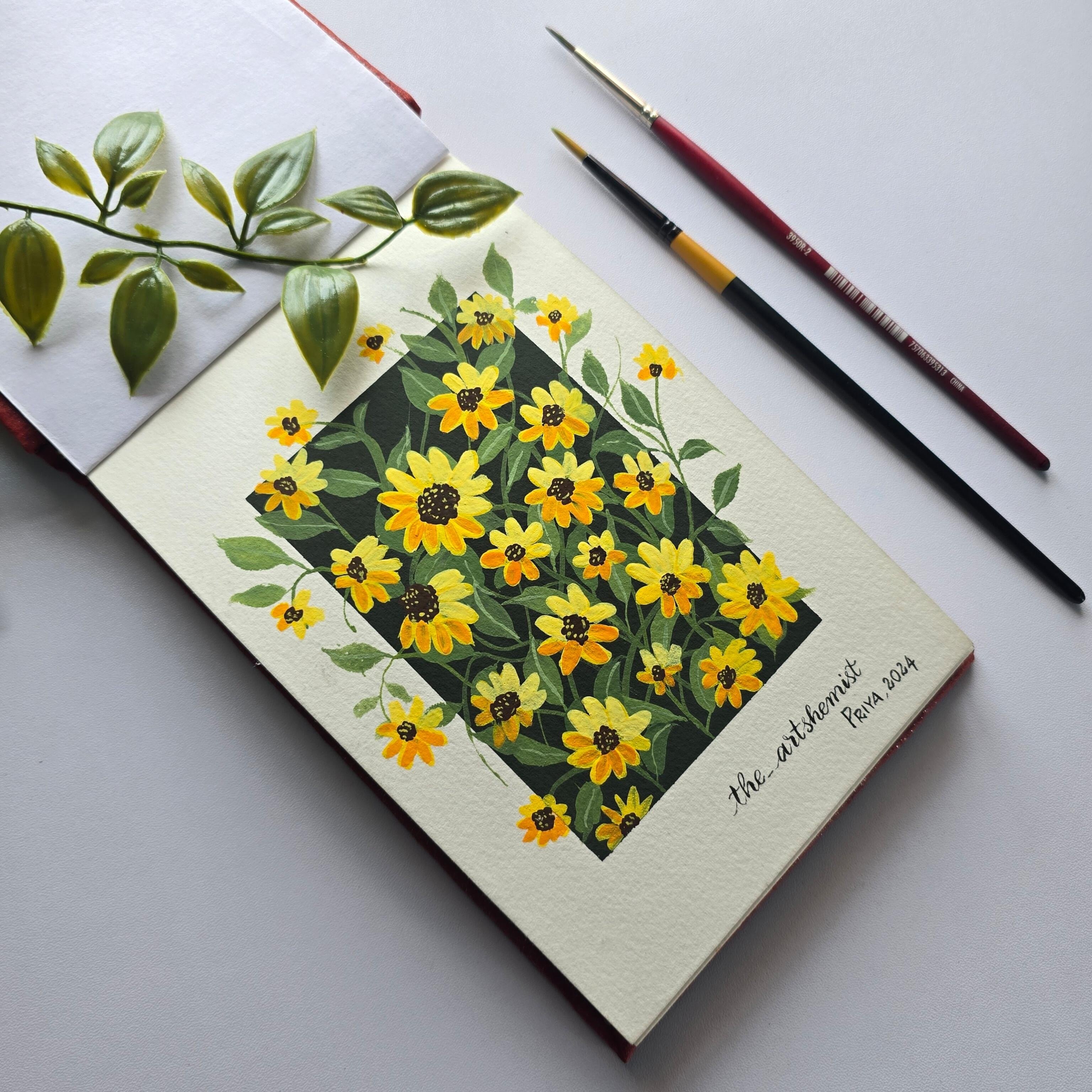 Gouache floral