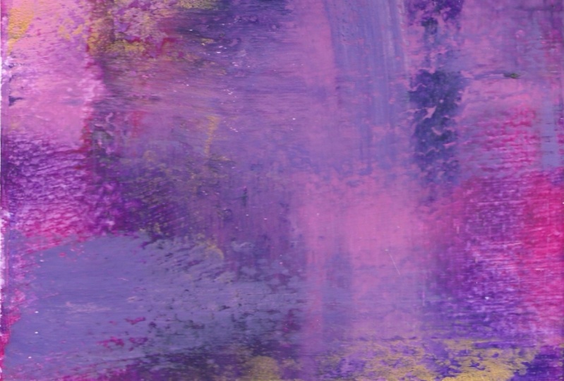 Pink dreams in cold wax medium + oil paint