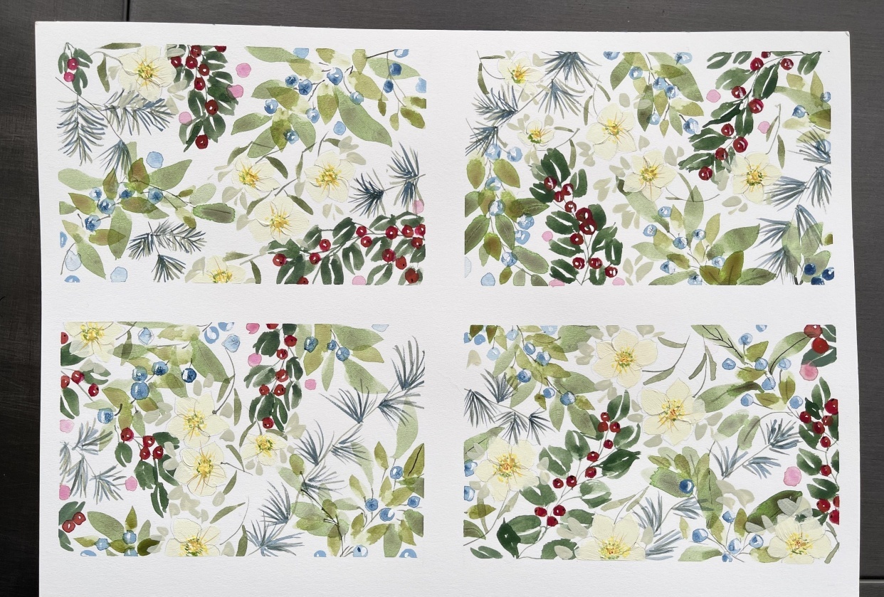 Winter festive plants - student project