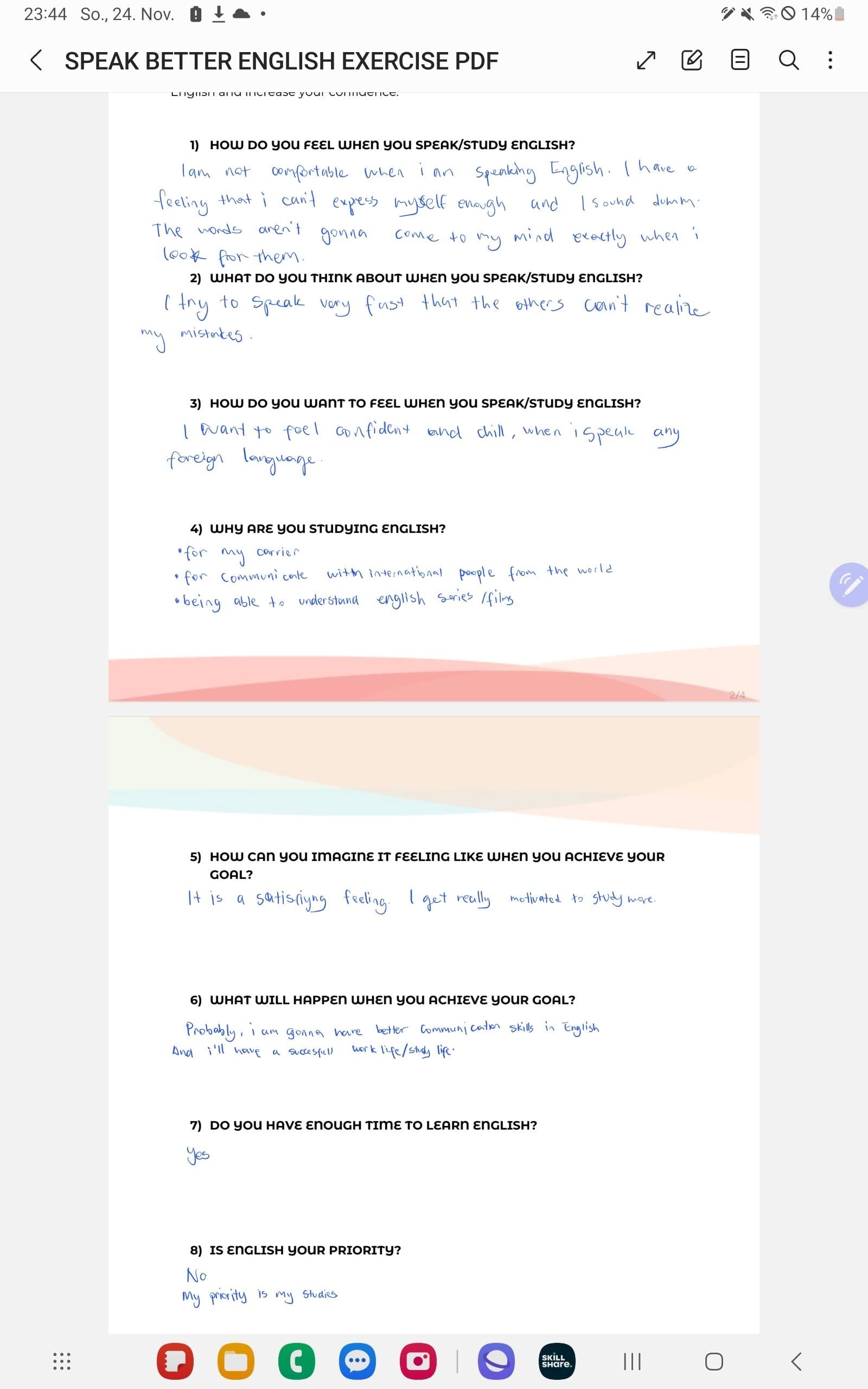 the questions - student project