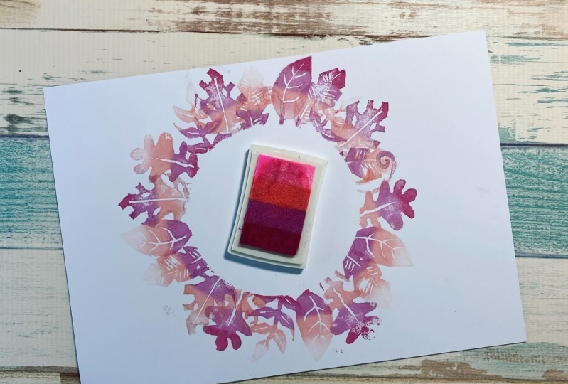 Leaves stamps and design