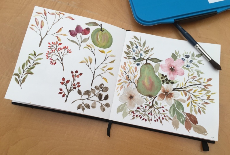 Loose Watercolor: Painting Autumn Compositions