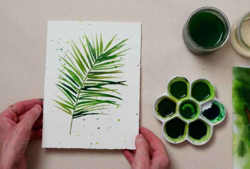My Quick, Expressive Areca Palm Painting
