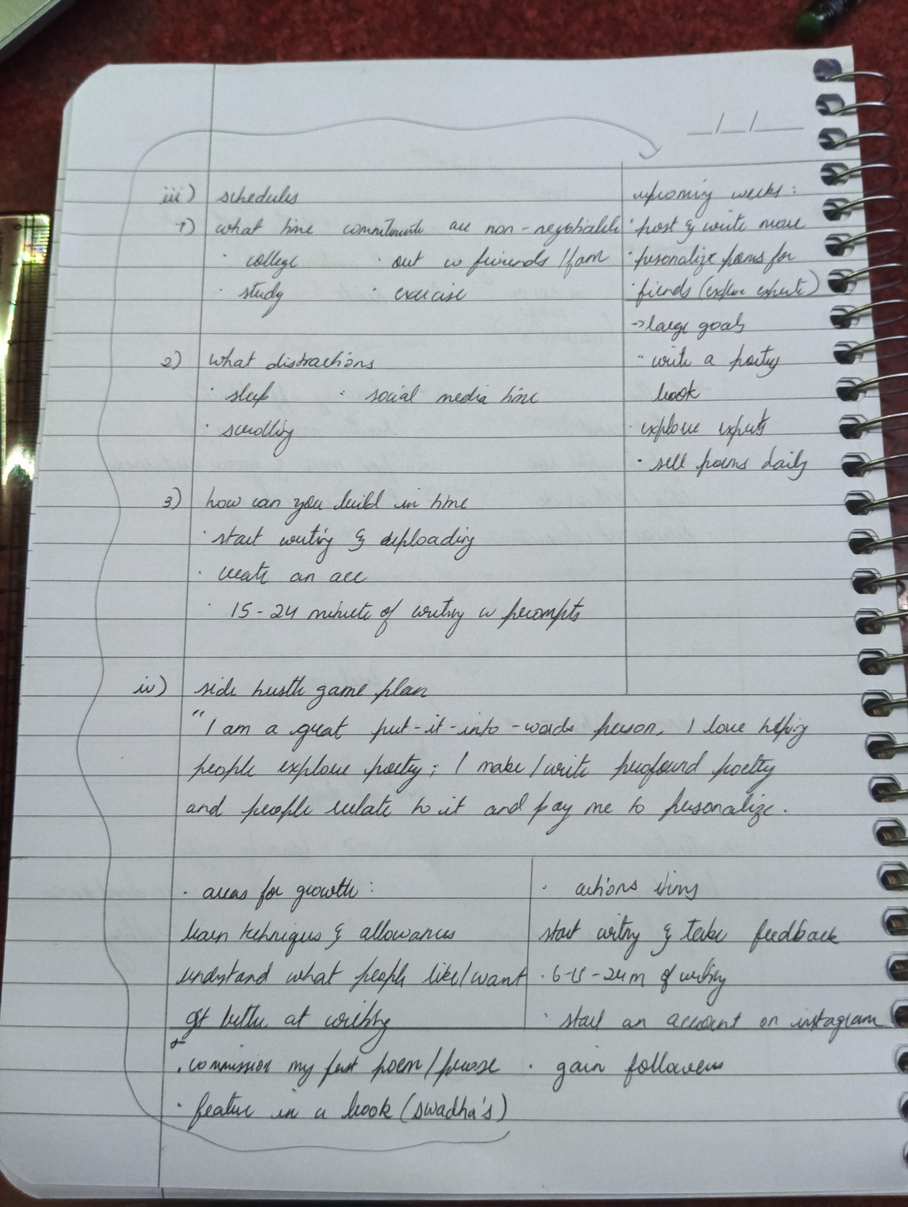 Chunchu's side hustle game plan - student project