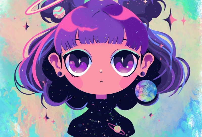 Lovely space girl
