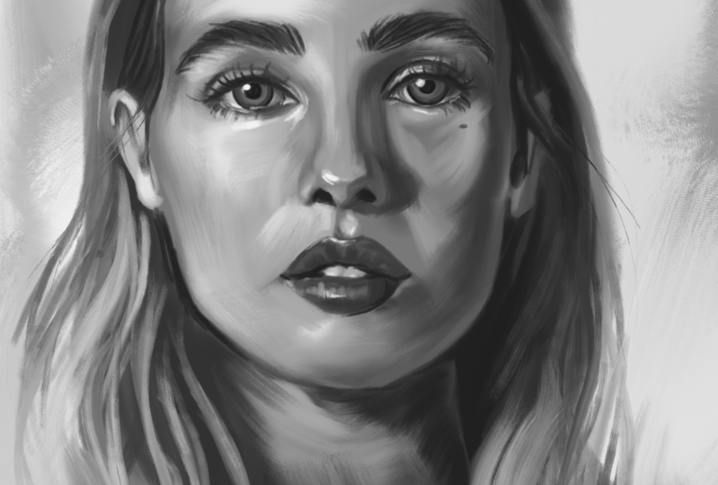 Painterly portrait from the demo