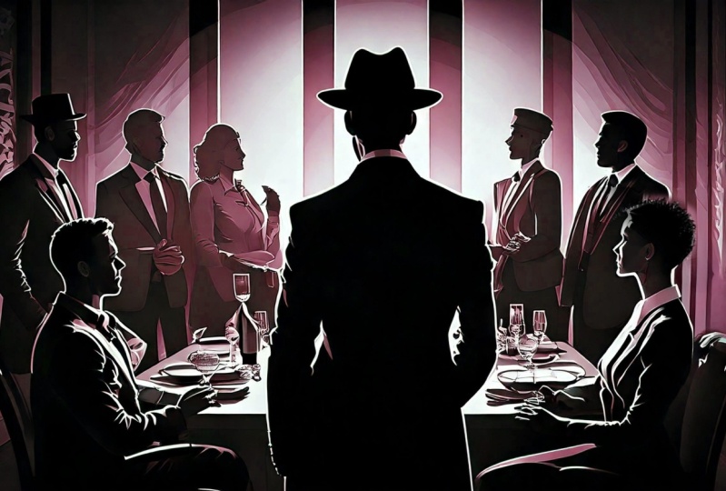 Creating Noir Style Murder Mystery Scene + Social Templates