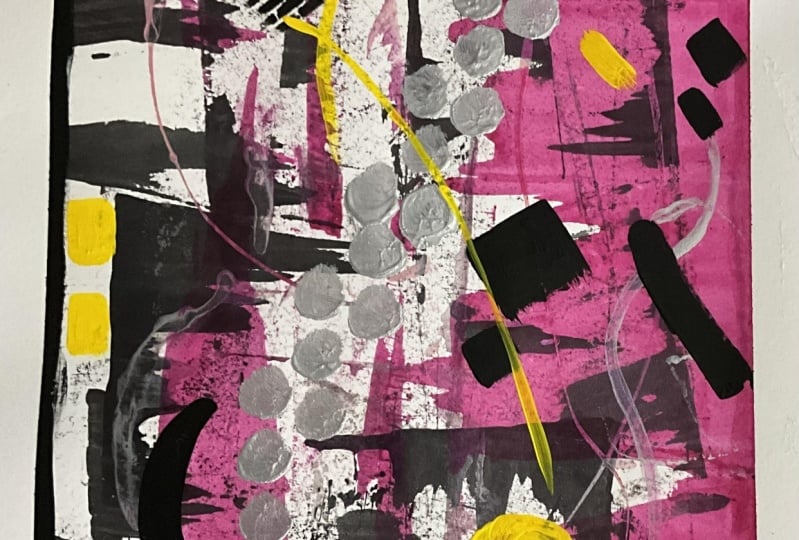 Acrylic ink drips & markings