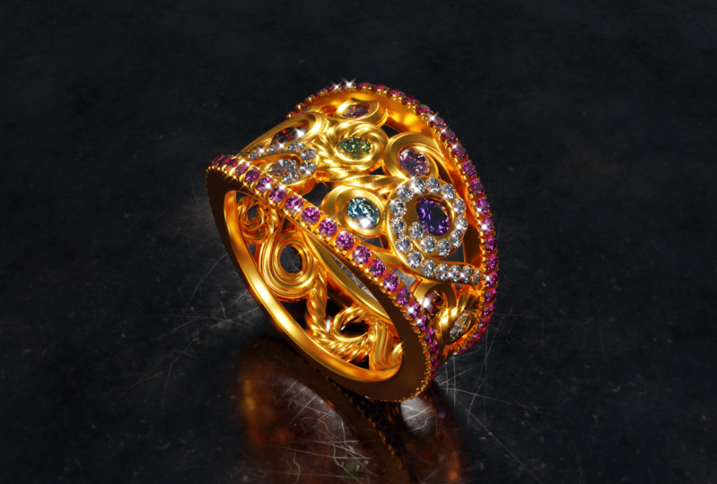 Ornamental Ring - Curve Modeling in Blender 3D