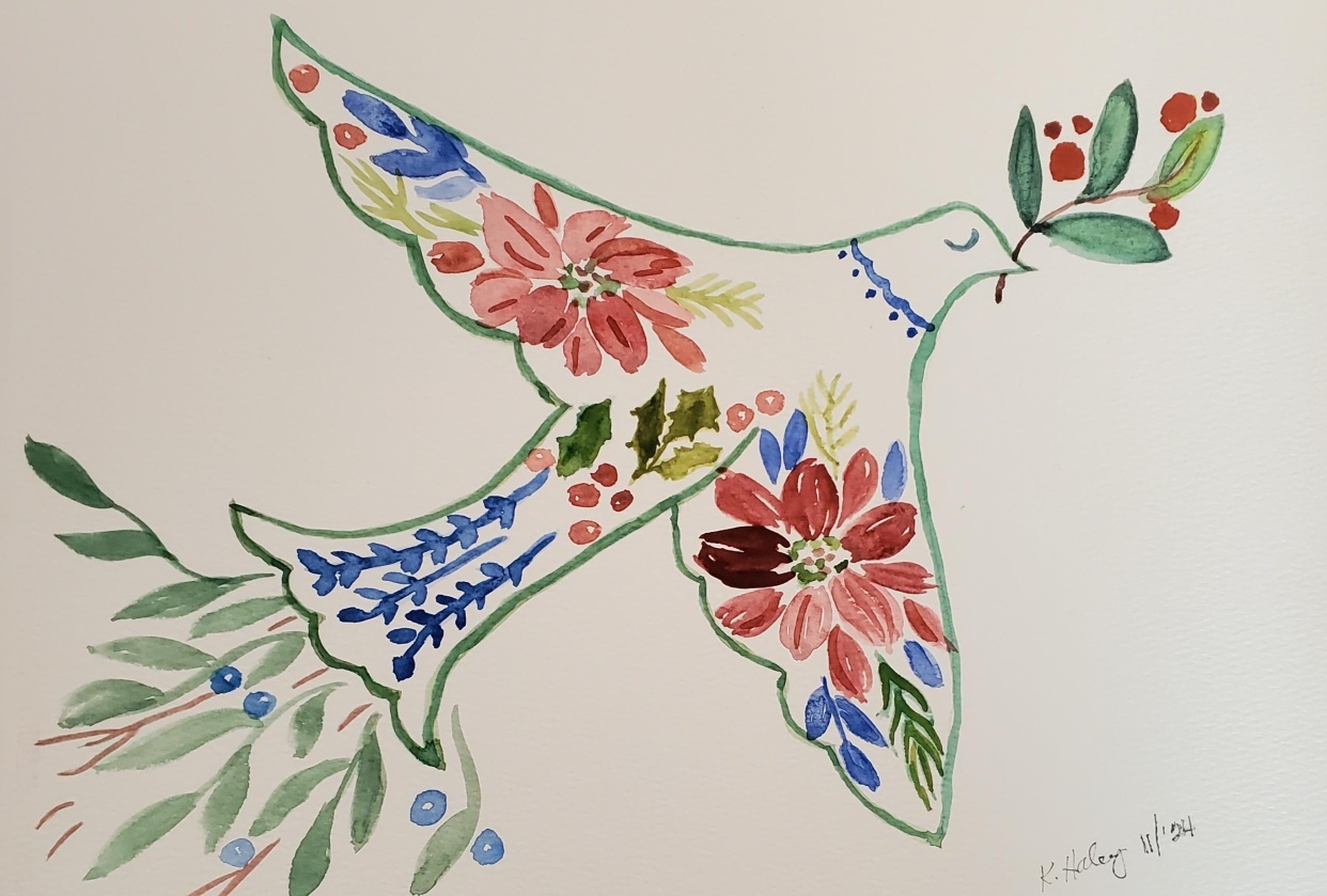 Christmas Dove - student project