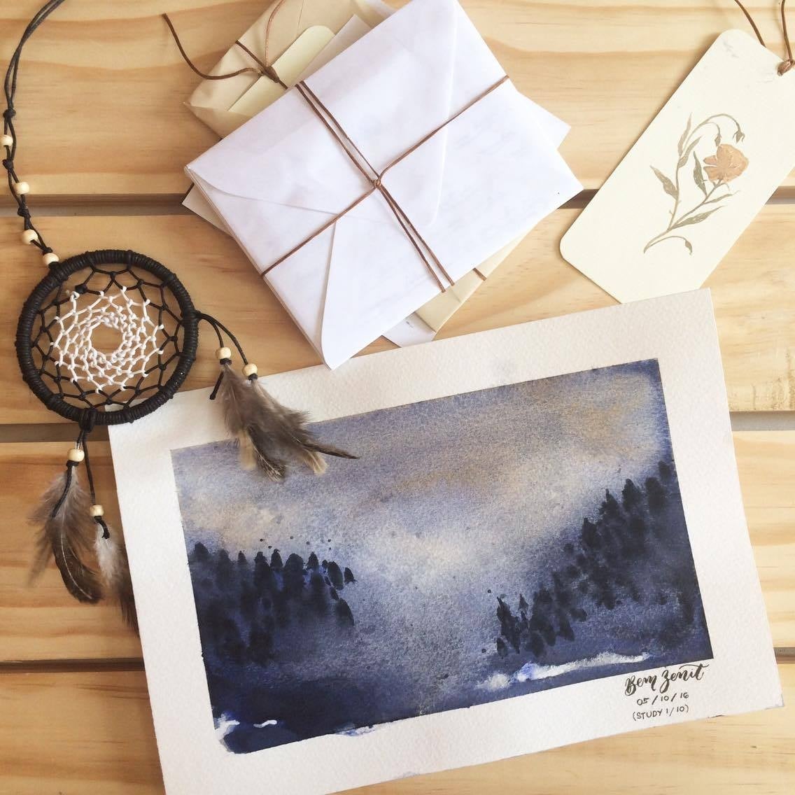 Watercolor mist study - student project