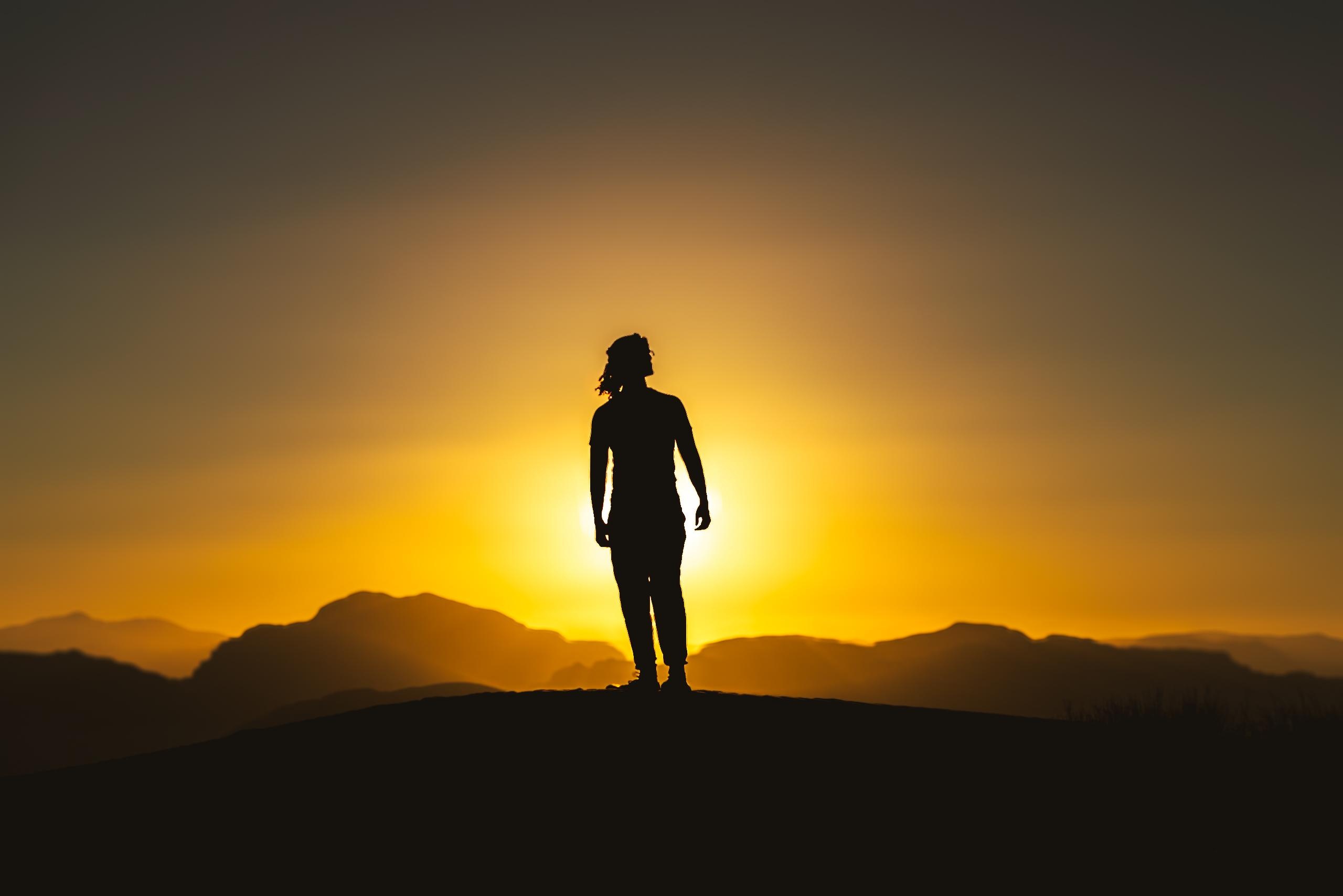 Sunset in the desert. - student project