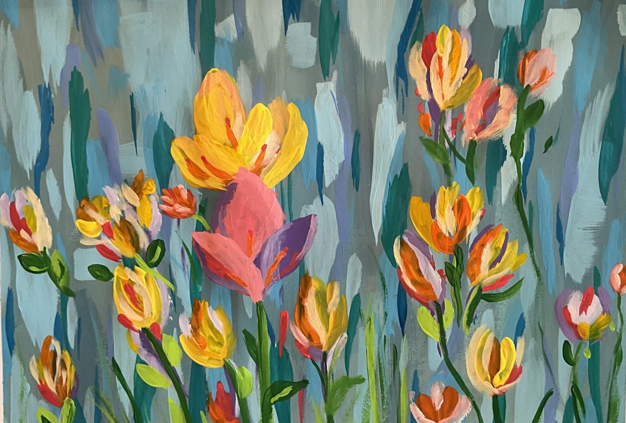 Abstract Flowers - student project