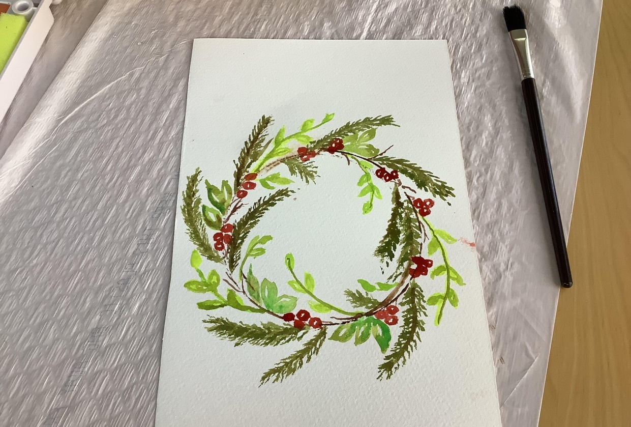 Wreath in 4 Steps - student project