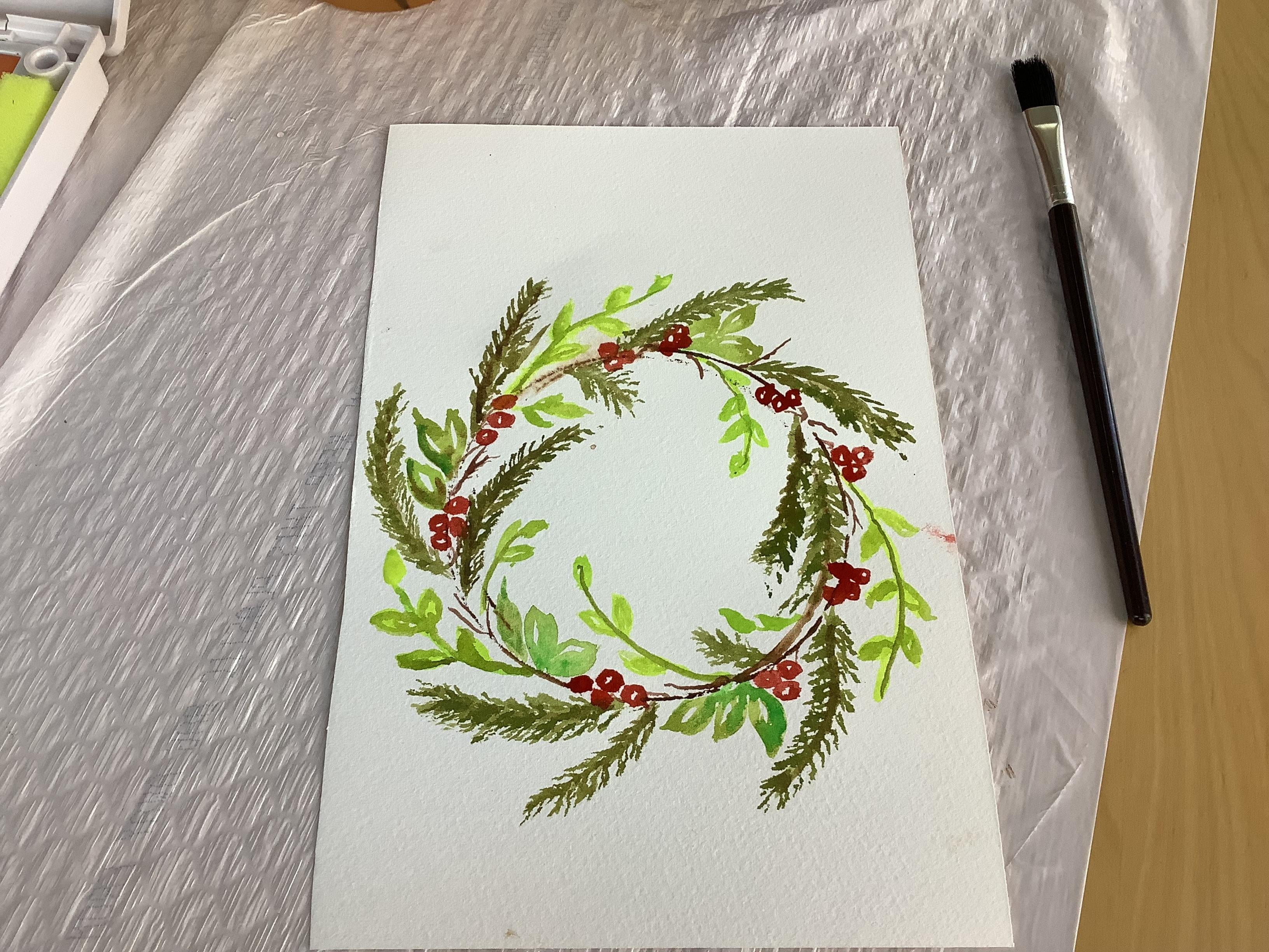 Wreath in 4 Steps - student project