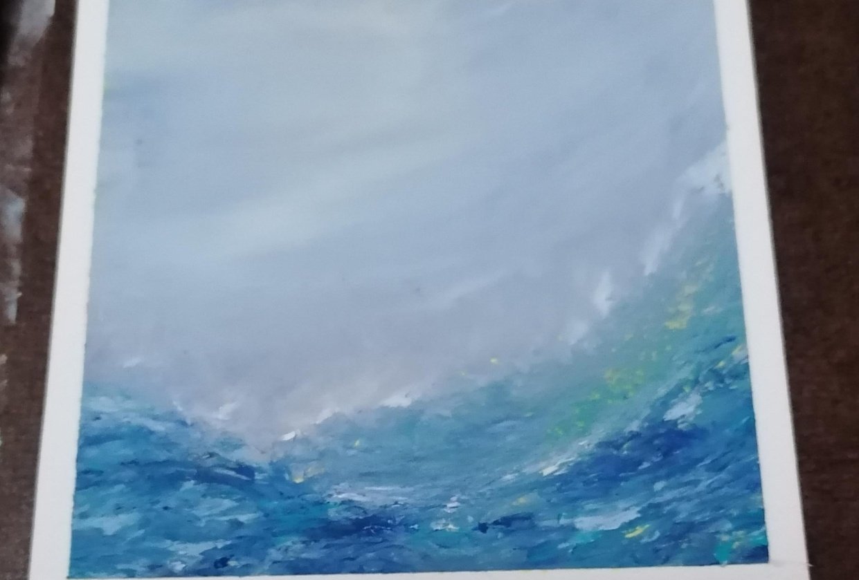 Mini abstract seascape - student project
