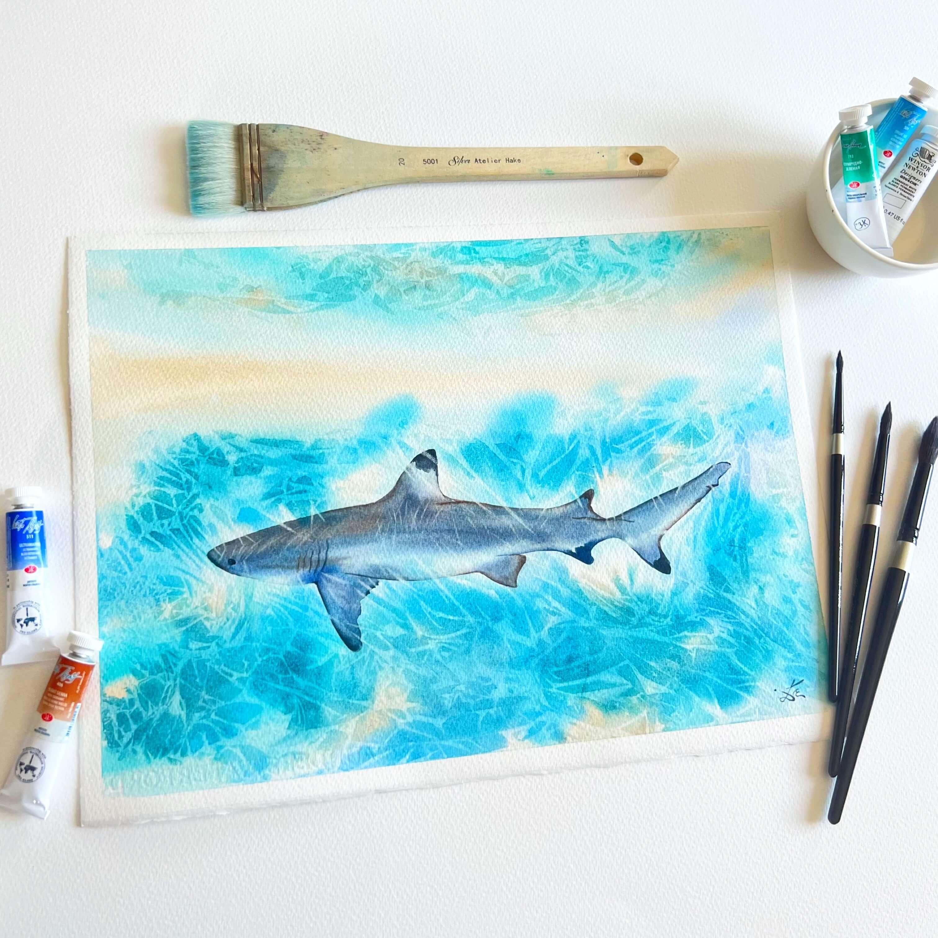 Sunlit Shark - student project