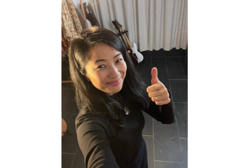 A drawing, a word and a selfie