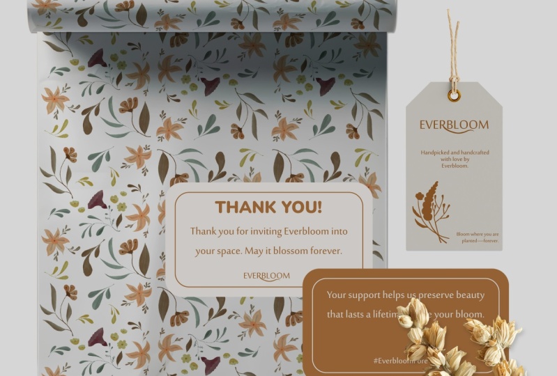 Custom tissue design mockup