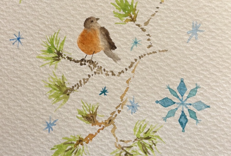 Festive season watercolors