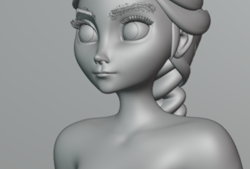 Stylized Female Bust