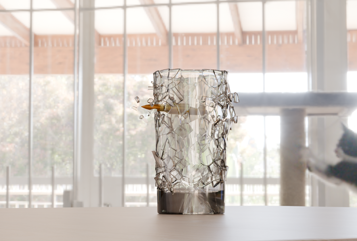 Glass shatter - student project