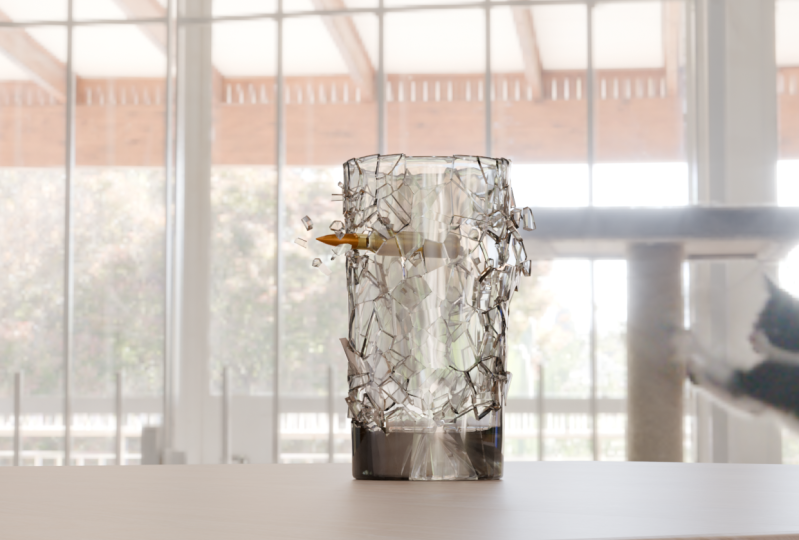 Glass shatter