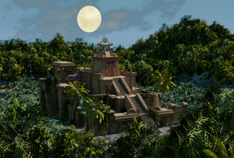 The "I'm sure it took longer to build IRL" Aztec Temple!