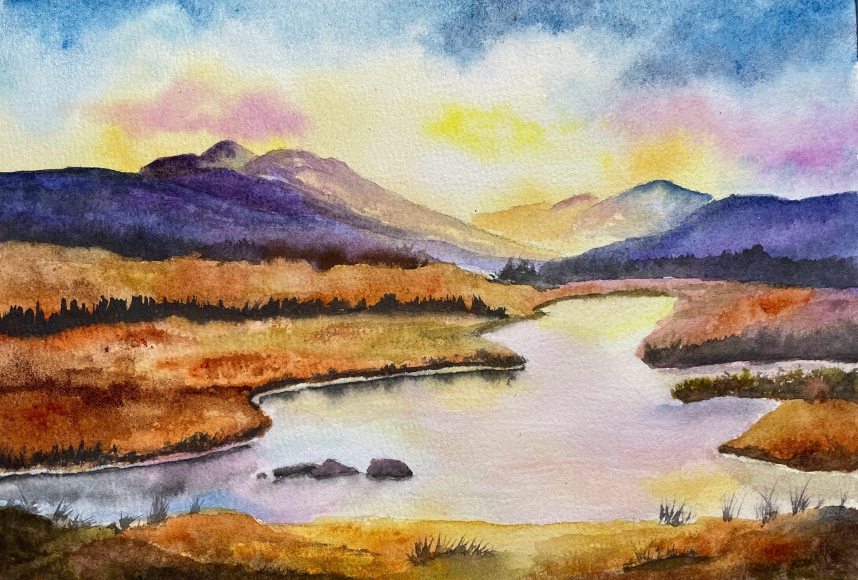 Sunset color play - student project