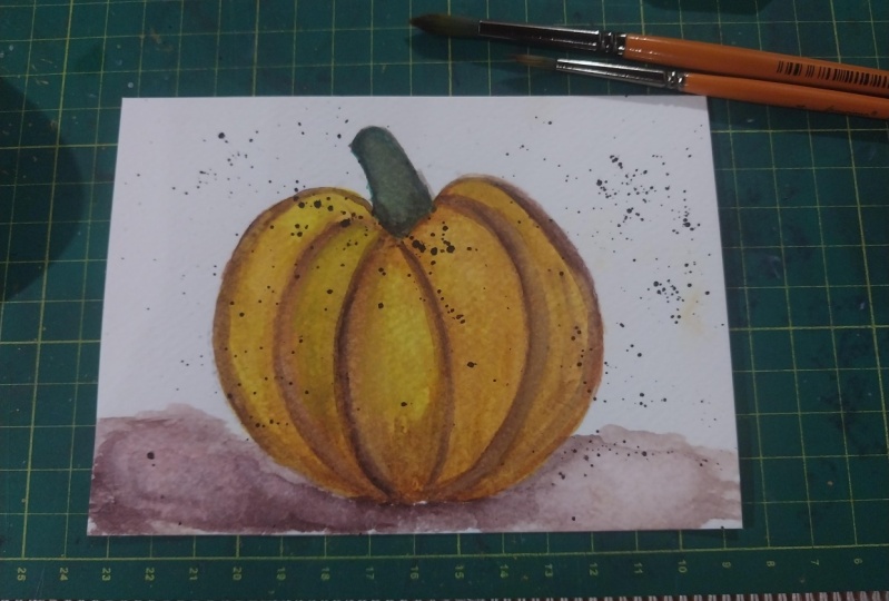 Painting pumpkins