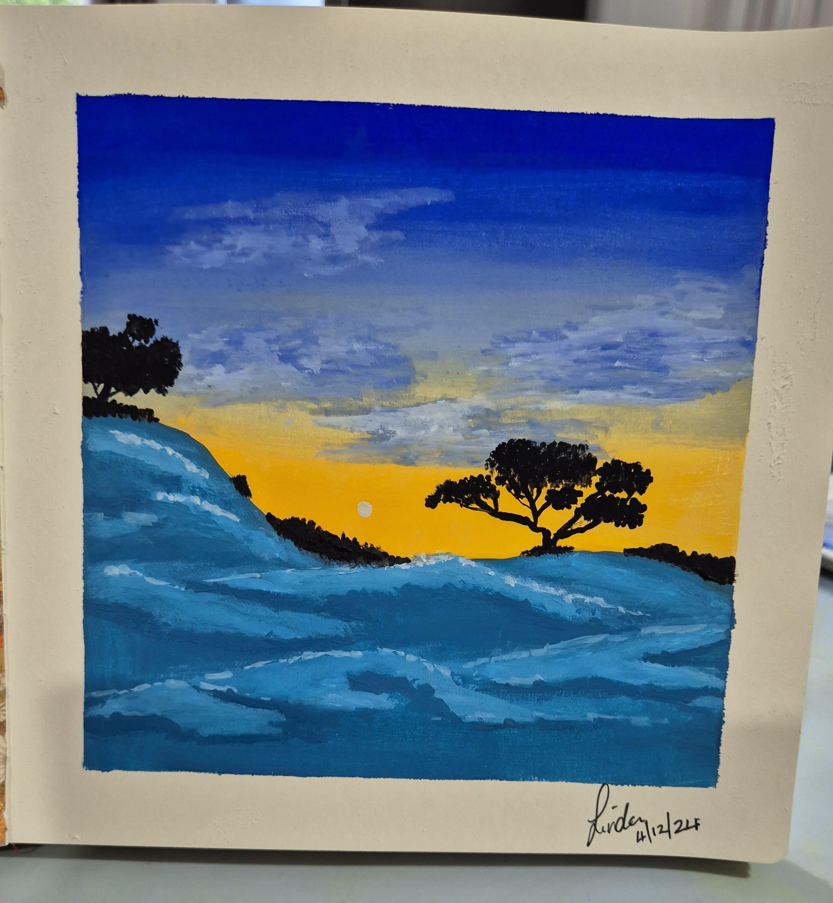 morning trees - student project
