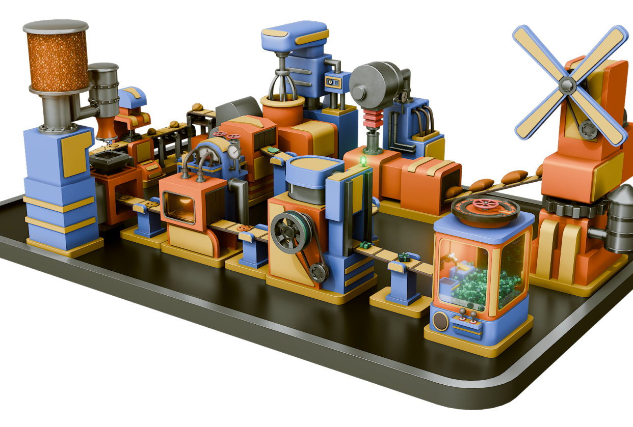 Stylized Cookie Factory – My Latest Modeling Adventure! - student project