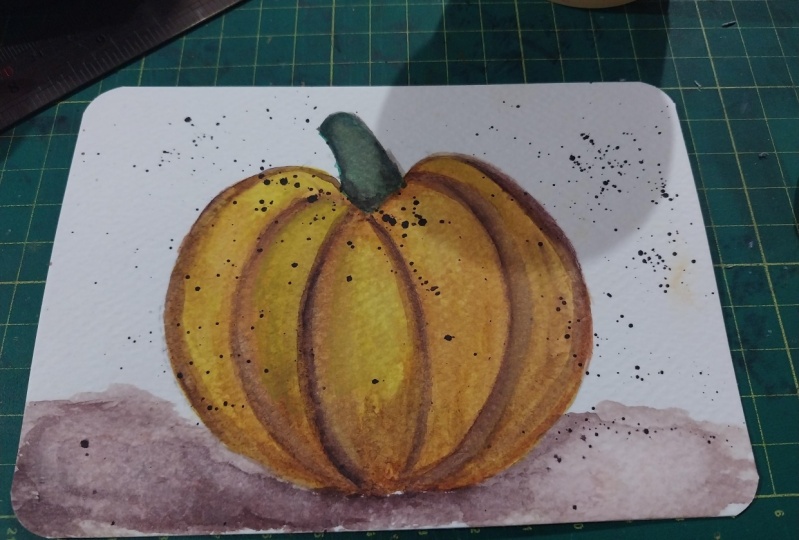 Painting pumpkins