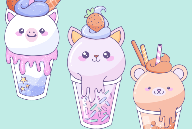 Adorable milkshakes